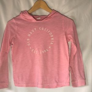 Light Pink old navy sweater with hood